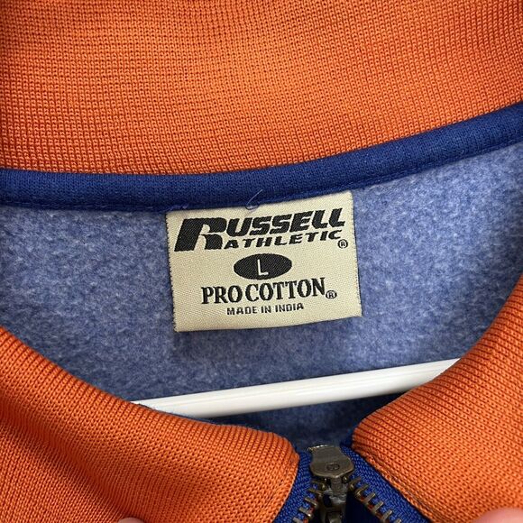 Russell | Vintage Florida Gators Zip Up Varsity Sweatshirt Men Large Procotton - Picture 5 of 6